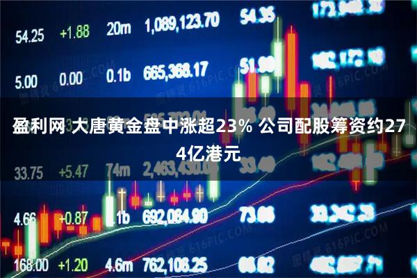 盈利网 大唐黄金盘中涨超23% 公司配股筹资约274亿港元
